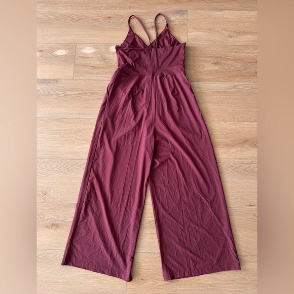 HALARA NWT Breezeful Backless Resort Slip Jumpsuit - Amaranth -SZ LARGE - Picture 7 of 8